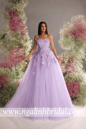 LILAC FOLD PRINCESS GOWN